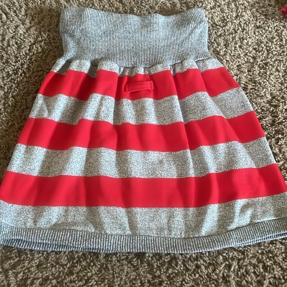 Unique Vintage girls 2piece “Our Girl” Red & Green striped skirt & top set Sz 12 - Picture 3 of 9
